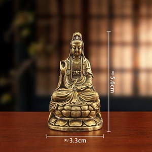 <span class=keywords><strong>Statua</strong></span> Creativa in Ottone <span class=keywords><strong>del</strong></span> Bodhisattva Di Zang, <span class=keywords><strong>Statua</strong></span> di <span class=keywords><strong>Buddha</strong></span> in Bronzo, Decorazione Artigianale in Metallo, Regalo - Product Image 6