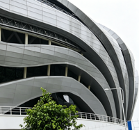 Profil de mur rideau en alliage d'aluminium, panneau de bardage architectural moderne pour extérieur, idéal pour centres commerciaux, villas, hôtels écologiques, bâtiments commerciaux et publics