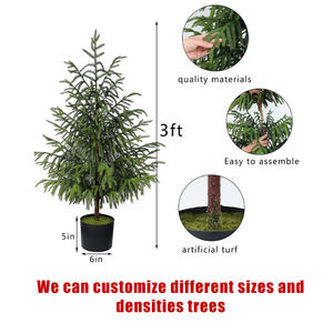 Mini arbre <span class=keywords><strong>de</strong></span> Noël en toile <span class=keywords><strong>de</strong></span> jute avec branches enneigées et ornements pour décor <span class=keywords><strong>de</strong></span> vacances <span class=keywords><strong>de</strong></span> table - Product Image 3