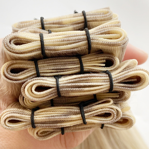 Estensioni per <span class=keywords><strong>capelli</strong></span> Genius Weft con trama stretta, 100% <span class=keywords><strong>capelli</strong></span> vergini Remy, vendita diretta dalla fabbrica di Qingdao - Product Image 6