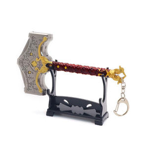 <span class=keywords><strong>God</strong></span> of <span class=keywords><strong>War</strong></span> <span class=keywords><strong>Ragnarok</strong></span>, martillo de Thor, arma Kratos, 13cm, 118g, llavero de aleación de Zinc de Metal completo, martillo pequeño - Product Image 2