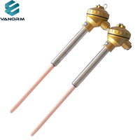 Termokopel Platinum-rhom Tipe-S Suhu Tinggi WRP-130/230 Termokopel Korundum 0 - 1600 ℃   Termokopel Tipe-K Tipe-N
