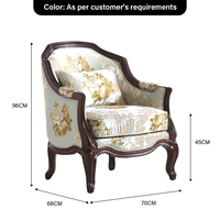 Fauteuil de salon individuel inclinable de luxe moderne italien à dossier haut avec accoudoirs en bois pour intérieur