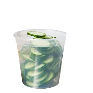 Disposable Food Packaging Soup Containers Food Storage Containers Bowl Liquids Round American Style Plastic Thin Wall Plastic