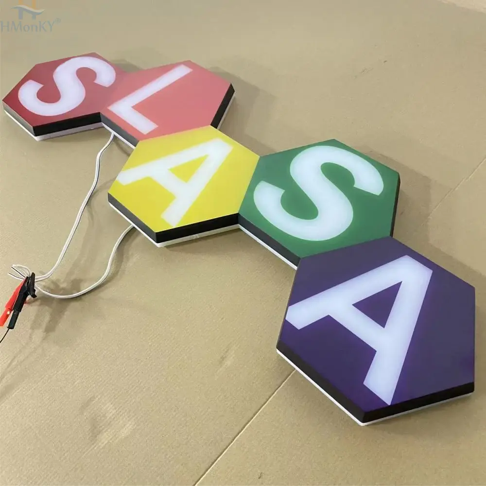 Letras acrílica luminosa 3d personalizada, sinais de construção externos iluminados led letras de canal para loja