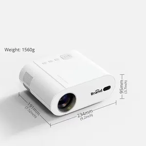 جهاز عرض بروجيكتور عالي الوضوح الجديد موديل 2024 بمعدل 10000 لومن من Portatil جهاز عرض فائق الدقة 1080P فائق الدقة فائق الدقة فائق الدقة 4K فائق الدقة