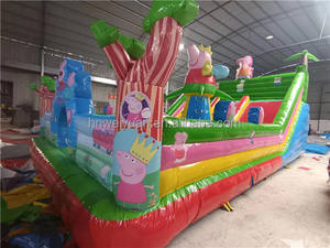 Castillo hinchable <span class=keywords><strong>casa</strong></span> hinchable con tobogán Peppa's Joyful Party Slide Commercial Factory Supply - Product Image 4