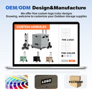 वानुओ घरेलू हैंड-पुल शॉपिंग कार्ट पोर्टेबल फोल्डेबल रोलिंग स्टोरेज कार्ट, टेलीस्कोपिक हैंडल और बड़ी क्षमता के साथ - Product Image 6