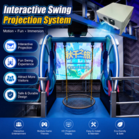 Système de projection interactive pour balançoire, jeu de balançoire immersif à détection de mouvement pour équipement de terrain de jeux commercial intérieur