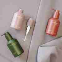 Macaron Peinture de Bouteille en Verre de Nettoyage Personnalisée 200ml 300ml 500ml Shampooing Conditionneur avec Pompe Lotions Gel Douche Cheveux