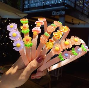 Diademas Infantiles de Dibujos Animados con Cubierta de Tela y Dientes, Aro Acrílico para el Cabello, Accesorios Lindos para Niñas Pequeñas - Product Image 3