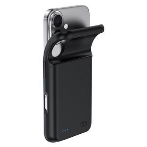 Coque de téléphone TPU avec batterie externe intégrée et clip dorsal en caoutchouc souple pour <span class=keywords><strong>iPhone</strong></span> 17 Pro Max/17 Pro - Product Image 1