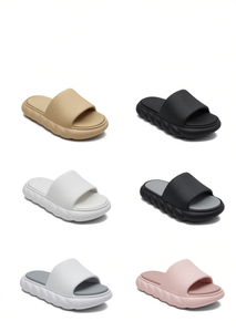 Sandali EVA da donna stile nuvola, punta aperta, ultra morbidi, antiscivolo, ciabatte da bagno, taglia 27, grigio, per tutte le stagioni - Product Image 1