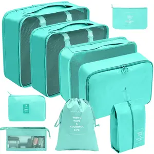 New High Quality Travel 8 Sets Packing Cubes Travel Storage Set Bag Luggage Packing Organizers for Travel Accessories