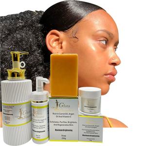 Gamme de Produits Éclaircissants Lissant Gluta Booster Diamond Glow pour Femmes – Ensemble de Soins de la Peau - Product Image 2