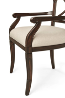 Chaises de salle à manger de style nordique, meubles de luxe haut de gamme, chaise de salle à manger en bois de mahogany massif avec dossier haut pour la maison