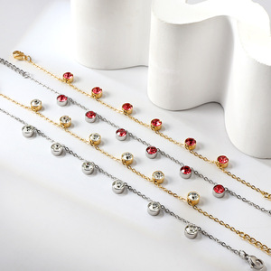 Women's Geometric Crystal <b>Bracelet</b> Gold Chain Bezel Setting Party Jewelry - Product Image 3