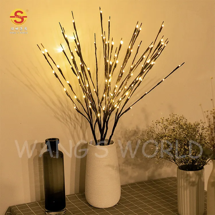 20 Led Willow Branches Light Battery Power Simulation Willow Tree Branch Led Night Light