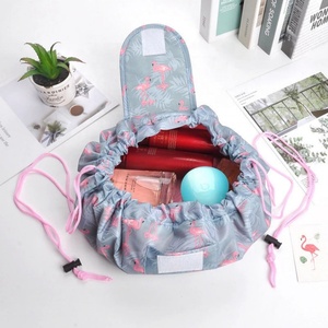 Wholesale OEM <b>Large</b> Capacity Lazy <b>Makeup</b> <b>Bags</b> Custom logo Folding Travel Drawstring Cosmetic <b>Bag</b> for Women - Product Image 5