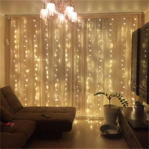 Rideau lumineux glace à lumière Led, 4 mètres, <span class=keywords><strong>guirlande</strong></span> lumineuse, pour <span class=keywords><strong>noël</strong></span>, mariage, fête du nouvel an, décoration extérieure - Product Image 2
