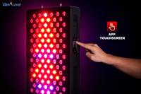 Panneau de luminothérapie rouge intelligent à commande vocale avec ventilateur de refroidissement, commandes tactiles et connectivité APP pour une récupération musculaire profonde