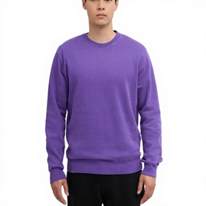 เสื้อสเวตเชิ้ตผู้ชายผ้าฟลีซหนานุ่มคุณภาพสูง 320 GSM ผ้าฝ้าย 100% สำหรับฤดูหนาว รับผลิตตามแบบ OEM พร้อมปักโลโก้ คอกลม ทรงปกติ - Product Image 2