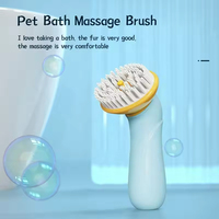 Ensemble de toilettage pour animaux de compagnie 3-en-1 écologique en ABS/PP/TPR – Brosse et peigne de démêlage pour chats et chiens, idéal pour le bain et le shampoing