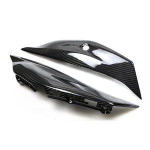 Protectores de Panel lateral de fibra de carbono para asiento de motocicleta, cubierta de protección térmica de marco inferior para <span class=keywords><strong>Kawasaki</strong></span> <span class=keywords><strong>ZX10</strong></span> 2019 - Product Image 3