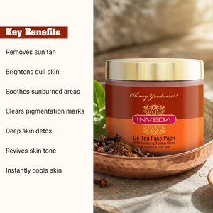 Herbal De-Tan Face Pack for Deep Cleansing, Brightening & Tan Reduction - Product Image 2