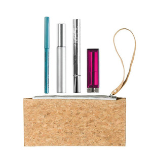 Multifunctional cosmetic bag, cork bag, wood grain makeup brush and <b>tool</b> organizer, pencil case, mobile phone organizer. - Product Image 5