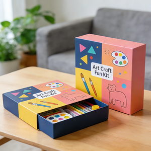 Boîte de jeu de papier lumineux avec dessin pour enfants de 5 à 7 ans, cadeau pour enfants - Product Image 4