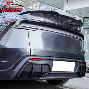 Convient pour Tesla Model Y Juniper 2025-2026 Aileron de coffre style IKON Noir mat - Product Image 3