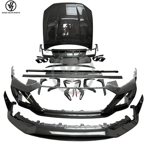 Kit de Carrocería MSY Style en Fibra de Carbono Seca con Acabado Brillante y Tejido Twill, Envasado al Vacío, Ajuste 1:1 para Audi RS6 2020-2023 Facelift, Capó, Parachoques Delantero/Trasero - Product Image 1
