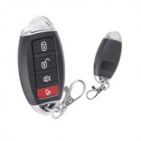 Type de copieur universel RF 433MHZ DC12V Télécommande sans fil noire à quatre boutons Télécommande télescopique à volet roulant