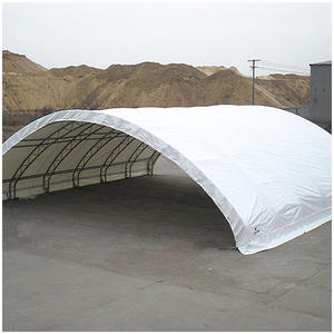 Kanopi wadah kain PVC bingkai baja pengiriman wadah tenda penampungan atap siap untuk dikirim 40ft penutup tahan air api logam panas - Product Image 6