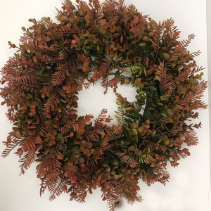 Guirnalda Decorativa para Puerta, Estilo Americano, Guirnalda Grande de Eucalipto <span class=keywords><strong>Milán</strong></span>, Guirnalda Artificial para el Hogar, Anillo de Hierba - Product Image 1