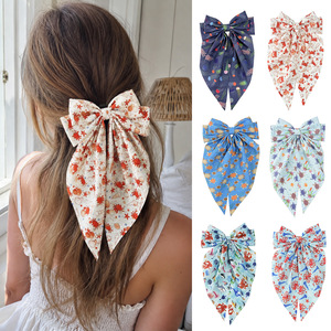Oktopus-Schildkröten-Quallen-Druck Haarspange, Ozean-Stil Frühlings-Haarklammer mit Langem Band für Mädchen und Frauen - Product Image 2