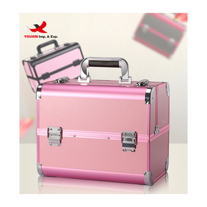 Factory Hot Selling Fashion Big Storage Cosmetic <b>case</b> Multi-functional Aluminum <b>Makeup</b> <b>case</b> Professional Durable <b>Makeup</b> <b>case</b> - Product Image 2