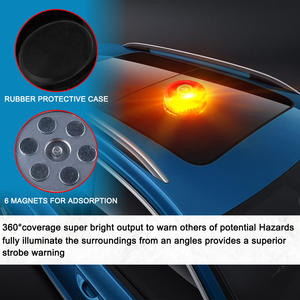 Luz Estroboscópica de Advertencia de Emergencia <span class=keywords><strong>CIGO</strong></span> Amber, 12V, LED-VS12, para Autos, Camiones y Montacargas - Product Image 3