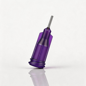 Aiguille en acier inoxydable de calibre <span class=keywords><strong>21G</strong></span> (0,25 pouce) à pointe émoussée avec raccord Luer Lock en plastique pour <span class=keywords><strong>seringue</strong></span> de distribution, non médicale - Product Image 1