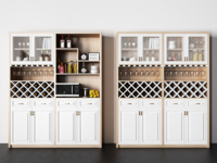 Meubles de salon modernes de luxe en mélamine, étagères à vin - Design modulaire durable, grande capacité de rangement pour la maison, salle à manger