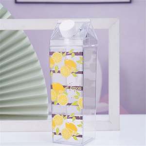 BPA Free Cartoon Plastic <b>Water</b> <b>Bottles</b> <b>Clear</b> Plastic Cups Milk Carton <b>Water</b> <b>Bottle</b> - Product Image 2