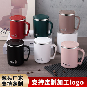 Water-<b>Cup</b> Stainless Steel Mug 304 Vacuum Insulated With Lid For Coffee Tea Water Office Home Use Minimalist Design - Product Image 4