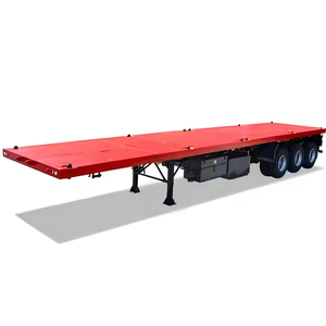 Remolque de Plataforma Plana de 2/3 Ejes y 12.5 Metros, Semirremolque de Plataforma para Contenedores de 20/40 Pies - Product Image 1