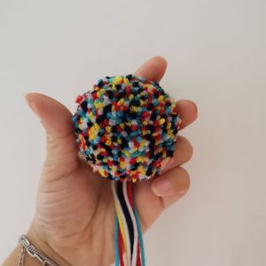 NANA muestra gratis 5cm <span class=keywords><strong>pompones</strong></span> de hilo acrílico, 100% <span class=keywords><strong>pompones</strong></span> de lana hechos a mano - Product Image 5