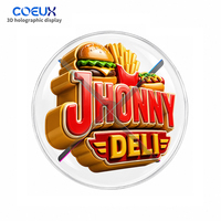 Écran d'affichage holographique 3D à prix d'usine, ventilateur mural extérieur, machine publicitaire LED avec support de contenu personnalisé