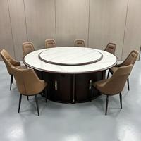 Table de banquet ronde sur mesure pour hôtel, avec plateau tournant, pour salle privée – Fournisseur direct usine