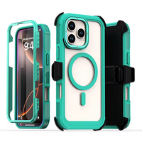Coque de téléphone de bonne qualité, triple protection, pour iPhone 18 Pro Max 17 15, transparente, magnétique, antichoc, pour Samsung S26 S25Ultra