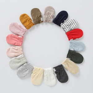Gants <span class=keywords><strong>anti</strong></span>-griffures pour bébés, longueur poignet, en pur coton respirant, adaptés à toutes les saisons - Product Image 2