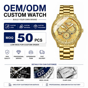 Montres-bracelets à quartz de luxe pour hommes Binbond B3030 3030 en stock, 1 pièce, logo personnalisé, 50 pièces, fabricant OEM ODM, cadran de luxe - Product Image 2